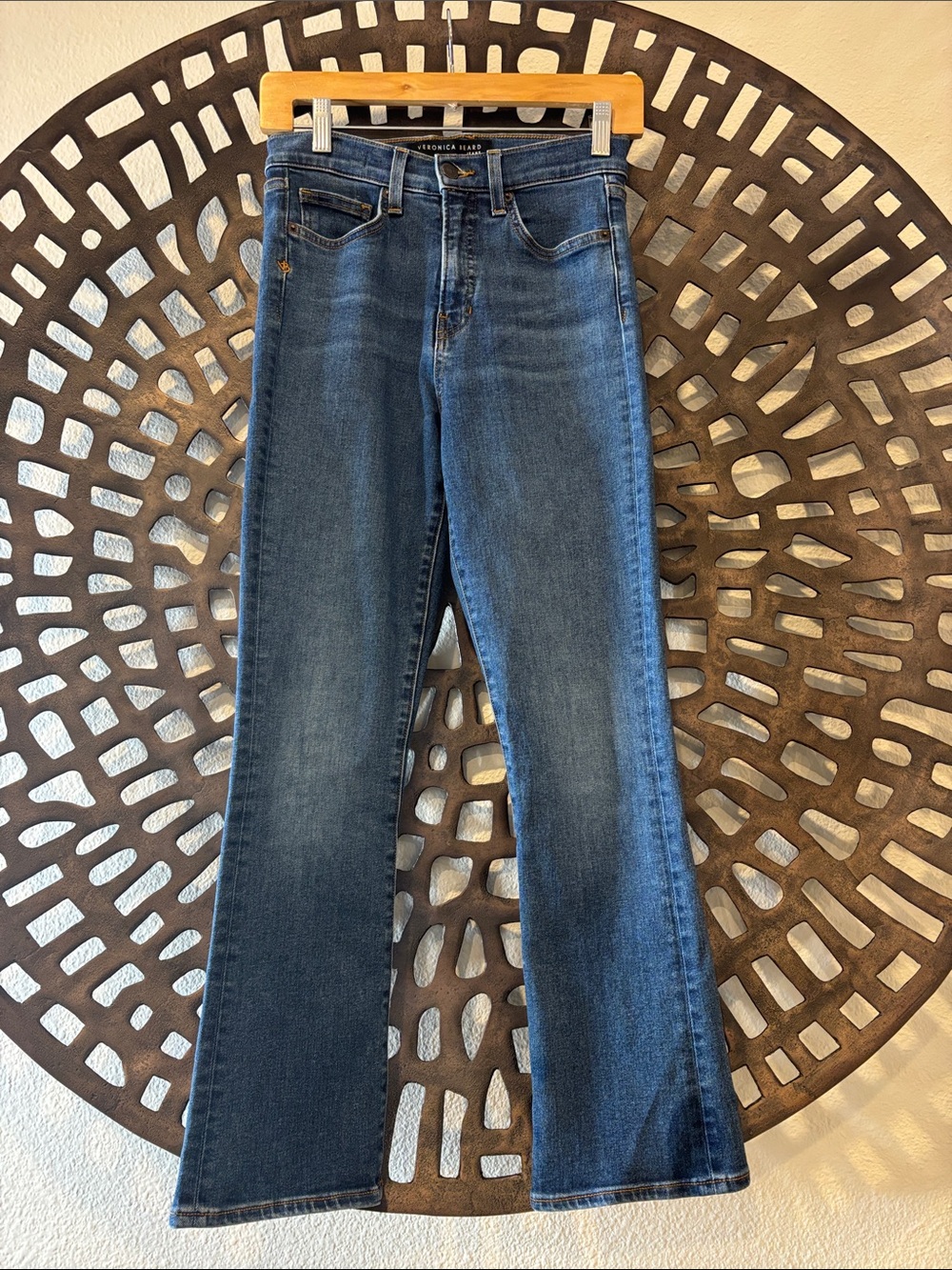 💙 Veronica Beard Carly Kick Flare Jeans Women’s 26 Dark Wash Staight Leg💙
